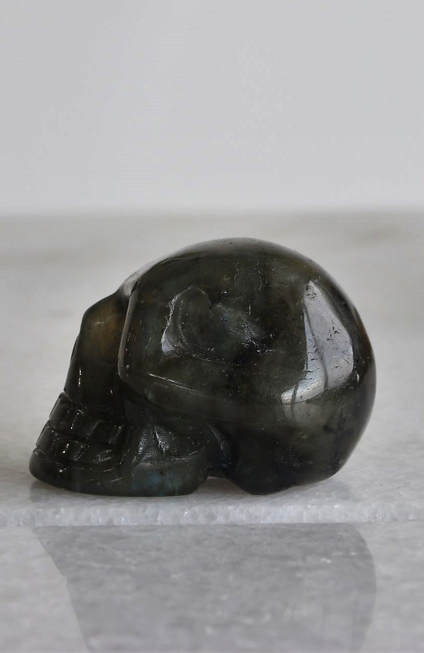 Labradorite Skull AA 40mm